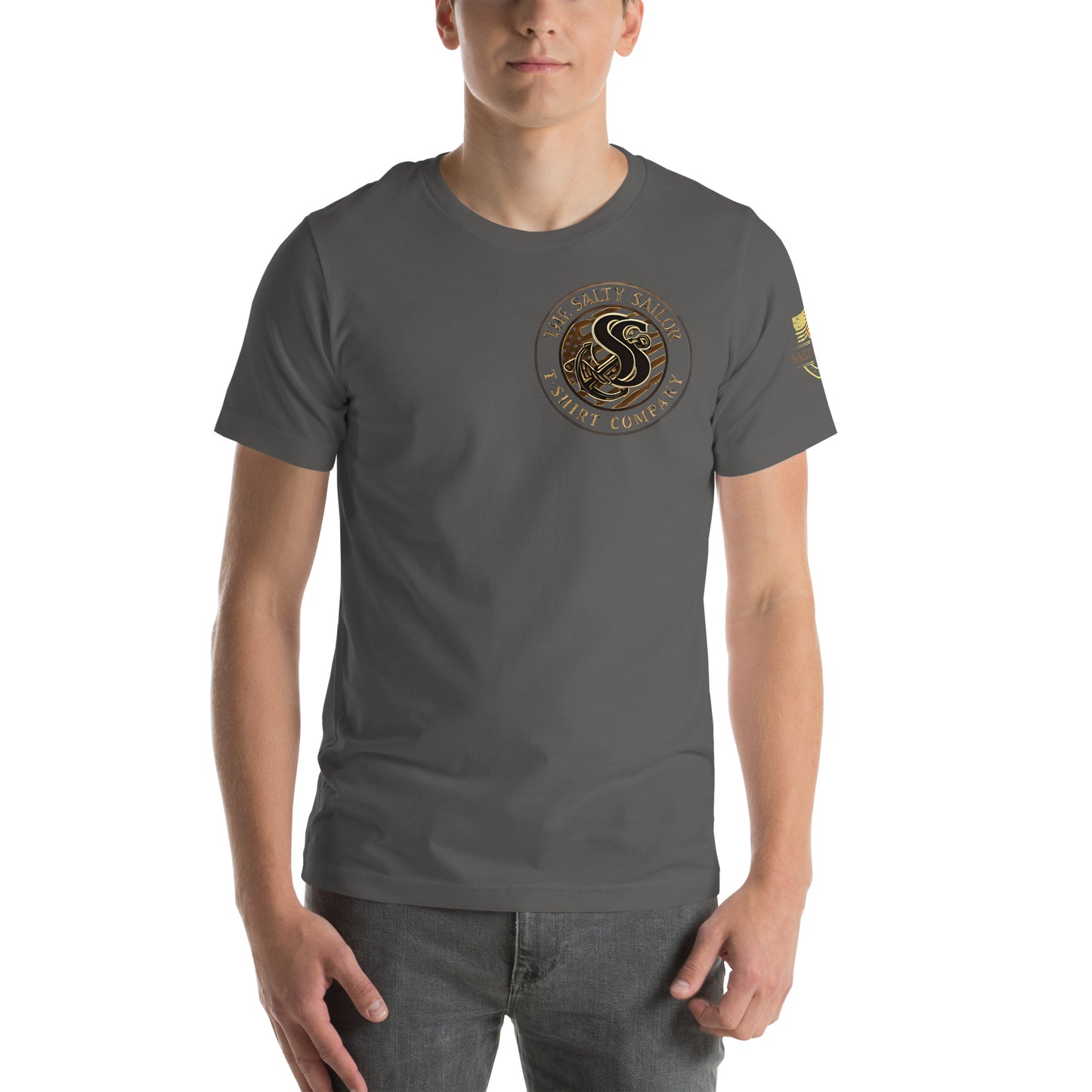 Rub Some Salt In It T-Shirt | Salty Sailor Nautical Tee | Navy Veteran Shirt | Anchor Tattoo Graphic Tee | Beachwear for Sailors