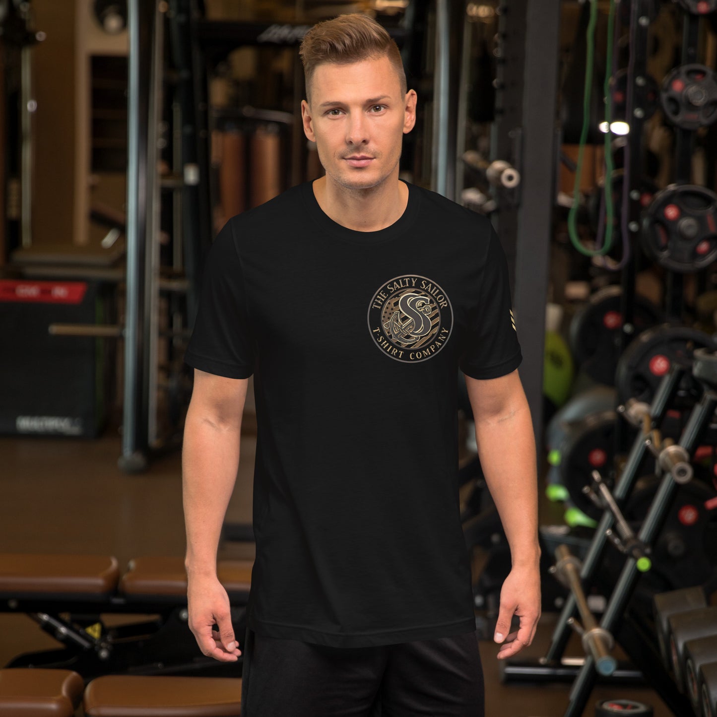 US Navy Petty Officer 1st Class with Gold Chevrons Tribute Tee