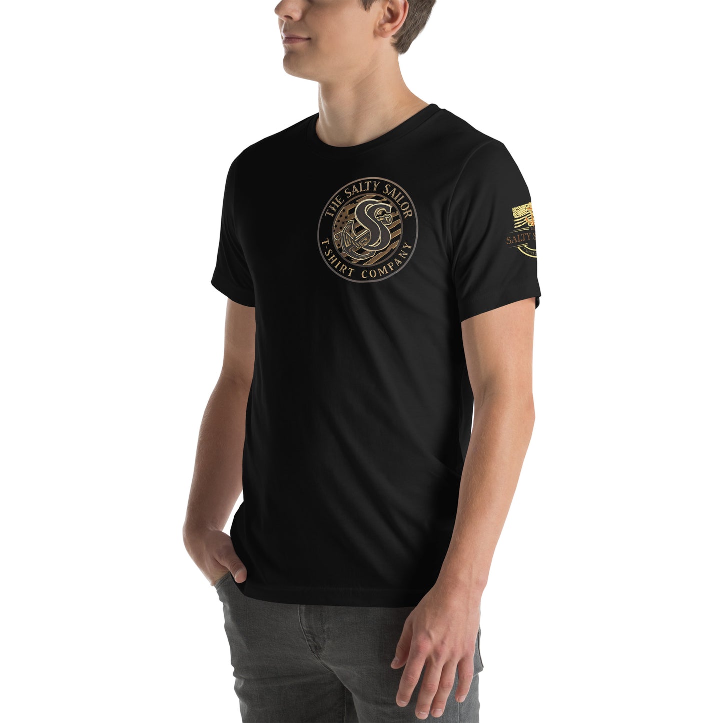 Rub Some Salt In It T-Shirt | Salty Sailor Nautical Tee | Navy Veteran Shirt | Anchor Tattoo Graphic Tee | Beachwear for Sailors