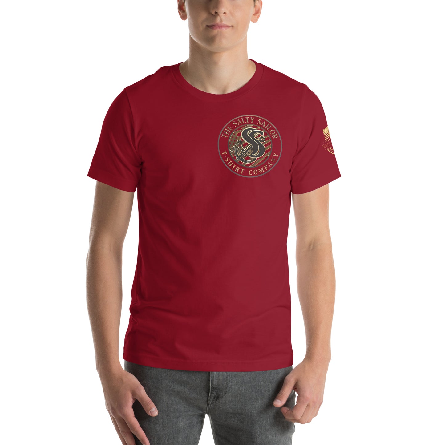 Rub Some Salt In It T-Shirt | Salty Sailor Nautical Tee | Navy Veteran Shirt | Anchor Tattoo Graphic Tee | Beachwear for Sailors
