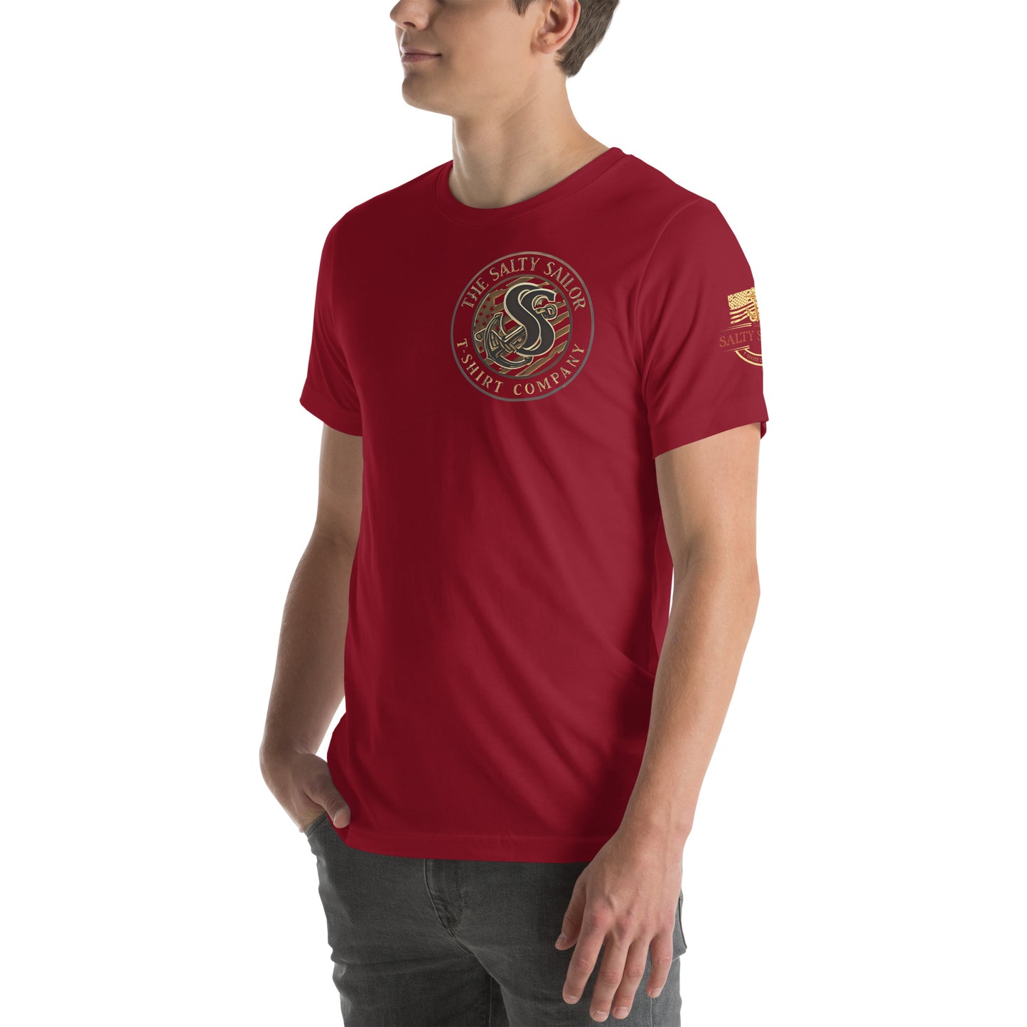 Rub Some Salt In It T-Shirt | Salty Sailor Nautical Tee | Navy Veteran Shirt | Anchor Tattoo Graphic Tee | Beachwear for Sailors