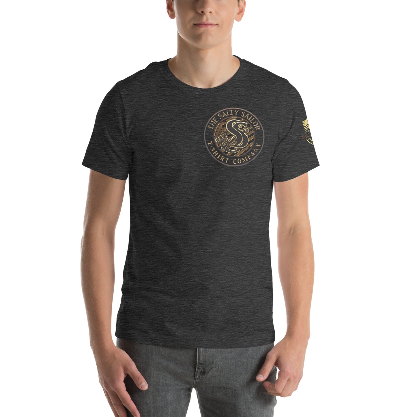 Rub Some Salt In It T-Shirt | Salty Sailor Nautical Tee | Navy Veteran Shirt | Anchor Tattoo Graphic Tee | Beachwear for Sailors