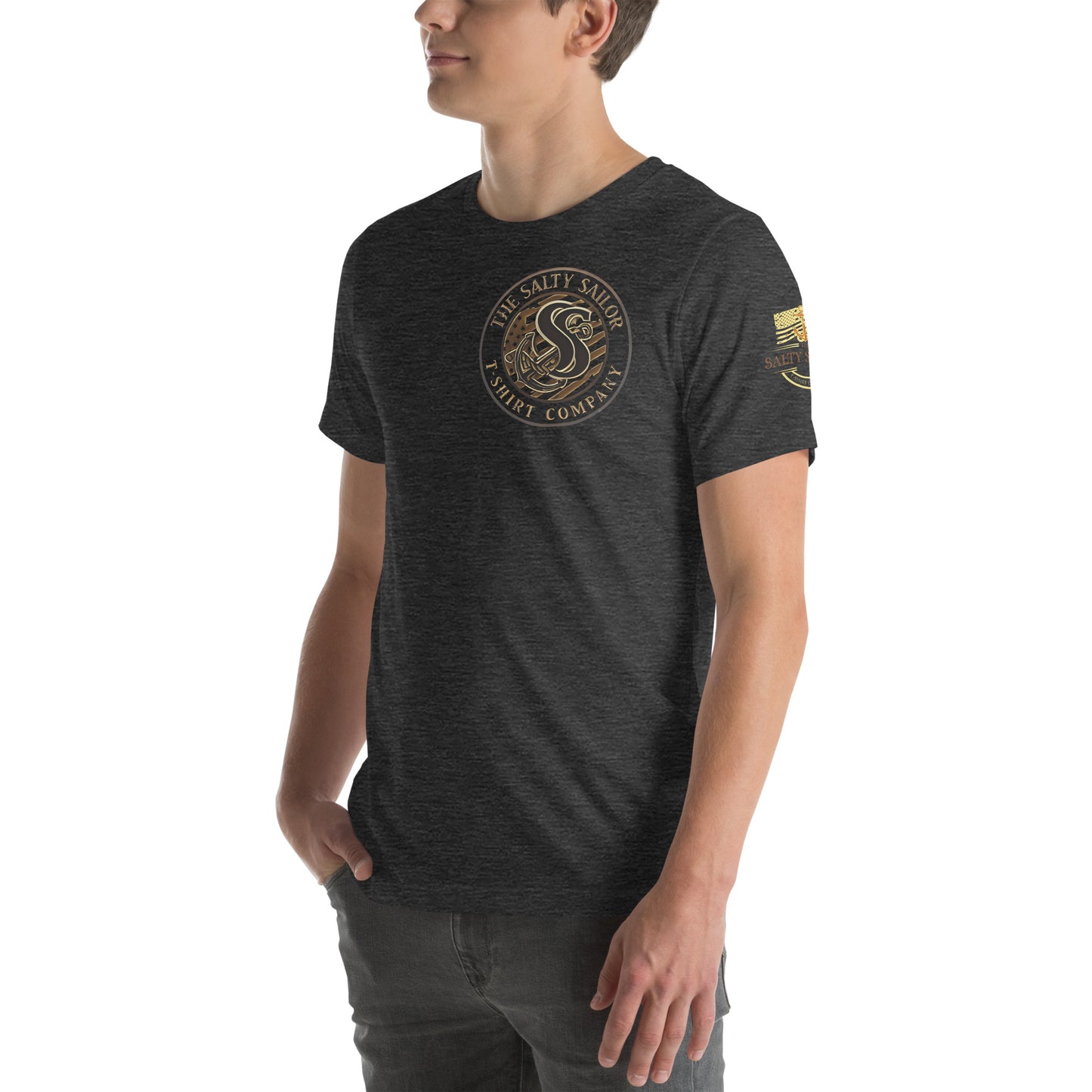 Rub Some Salt In It T-Shirt | Salty Sailor Nautical Tee | Navy Veteran Shirt | Anchor Tattoo Graphic Tee | Beachwear for Sailors