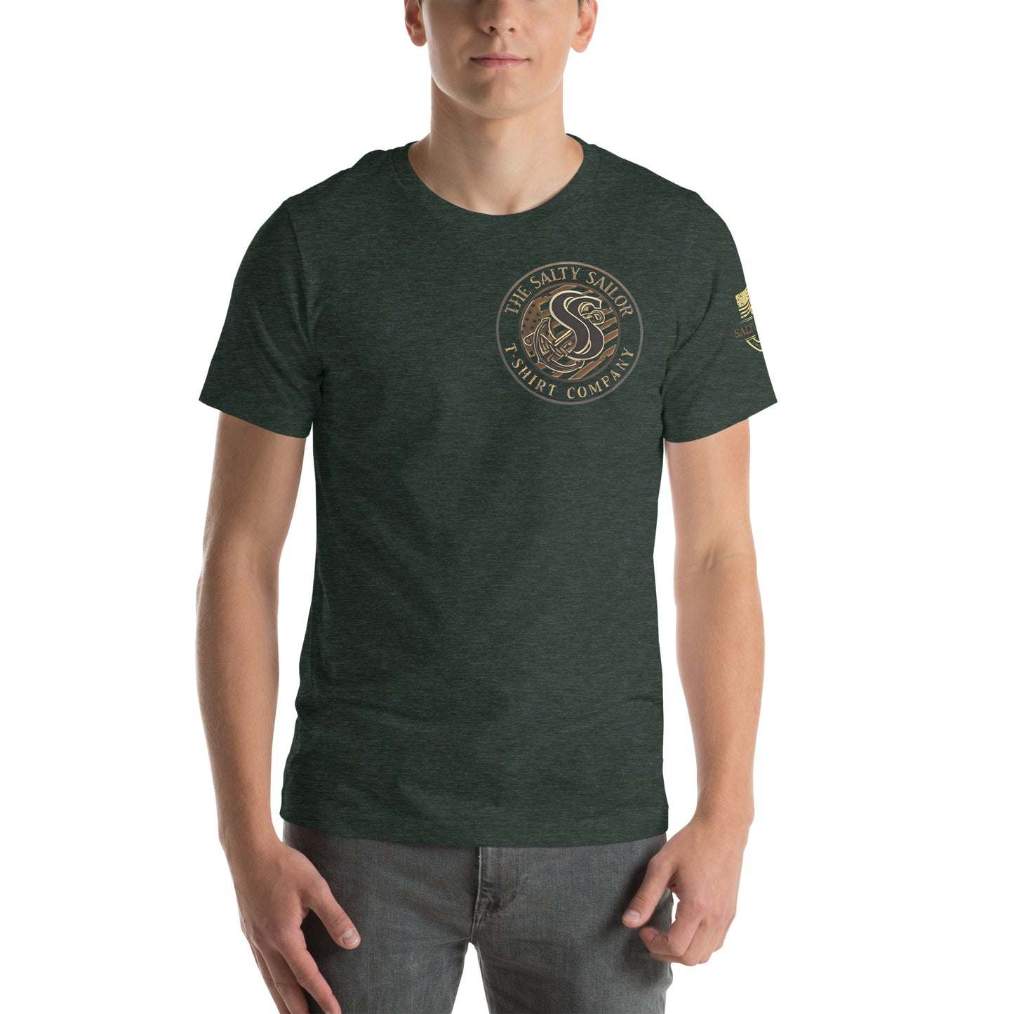 Rub Some Salt In It T-Shirt | Salty Sailor Nautical Tee | Navy Veteran Shirt | Anchor Tattoo Graphic Tee | Beachwear for Sailors