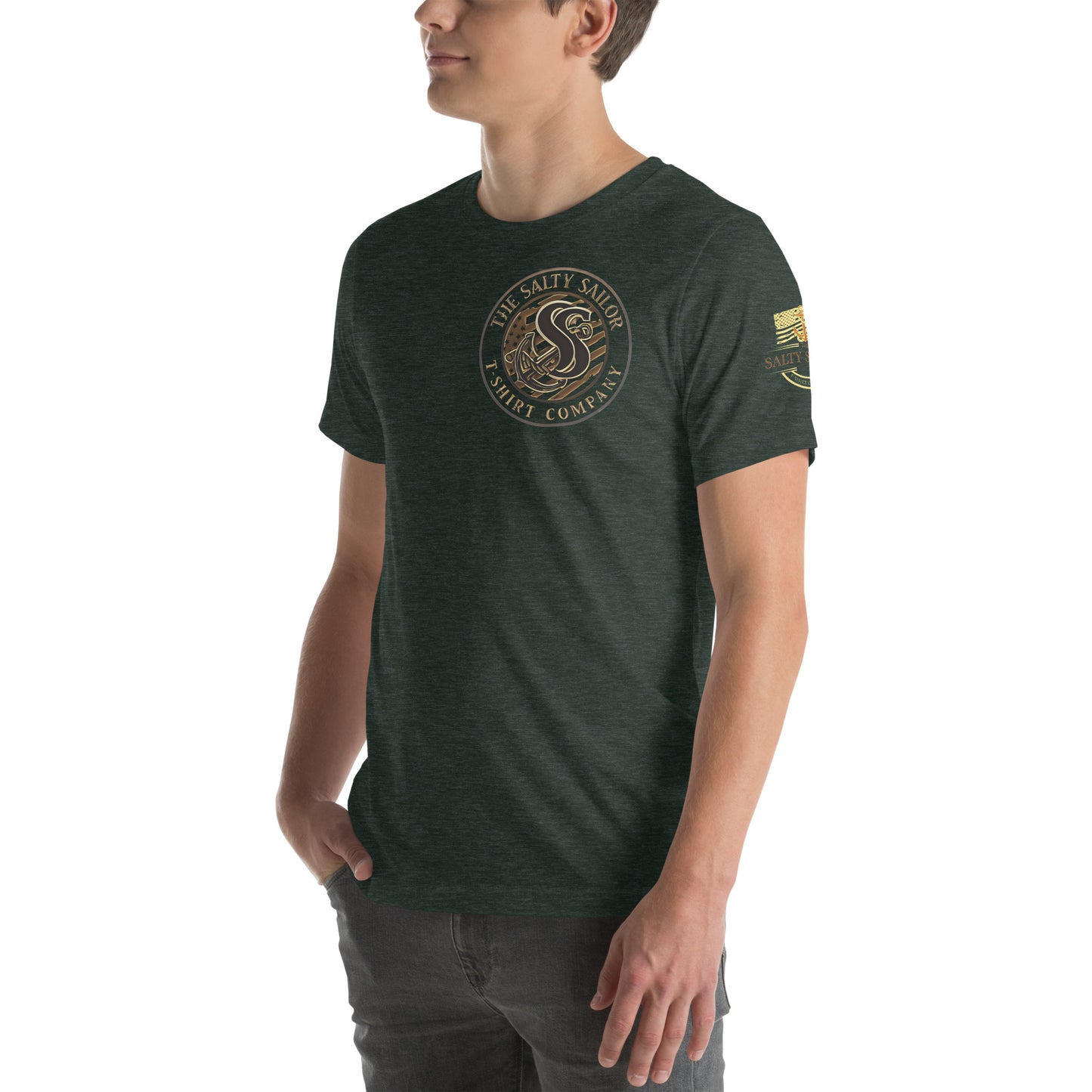 Rub Some Salt In It T-Shirt | Salty Sailor Nautical Tee | Navy Veteran Shirt | Anchor Tattoo Graphic Tee | Beachwear for Sailors