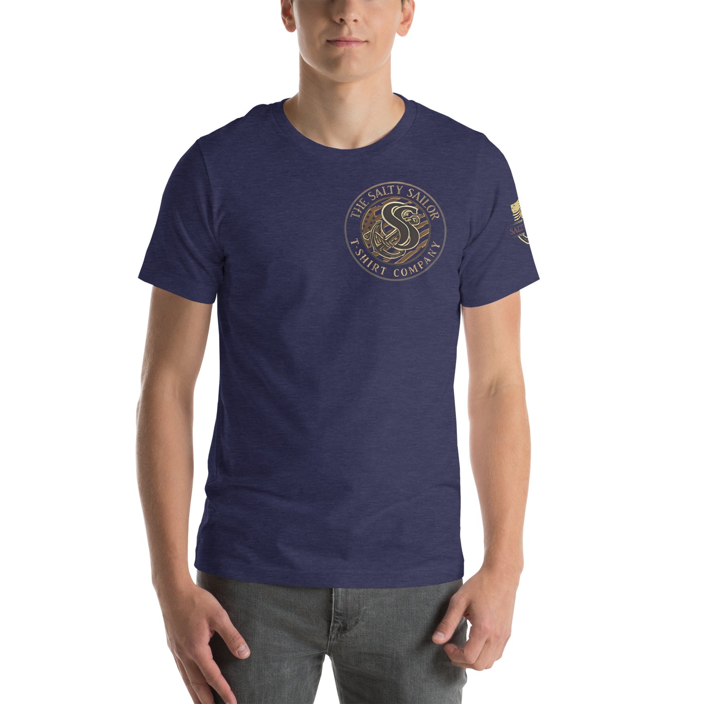 Rub Some Salt In It T-Shirt | Salty Sailor Nautical Tee | Navy Veteran Shirt | Anchor Tattoo Graphic Tee | Beachwear for Sailors