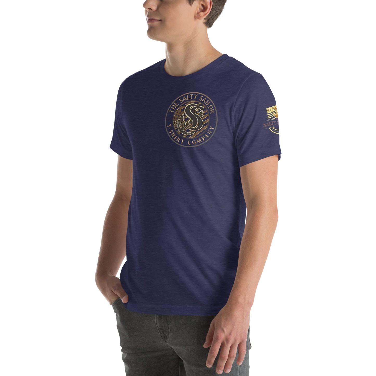 Rub Some Salt In It T-Shirt | Salty Sailor Nautical Tee | Navy Veteran Shirt | Anchor Tattoo Graphic Tee | Beachwear for Sailors