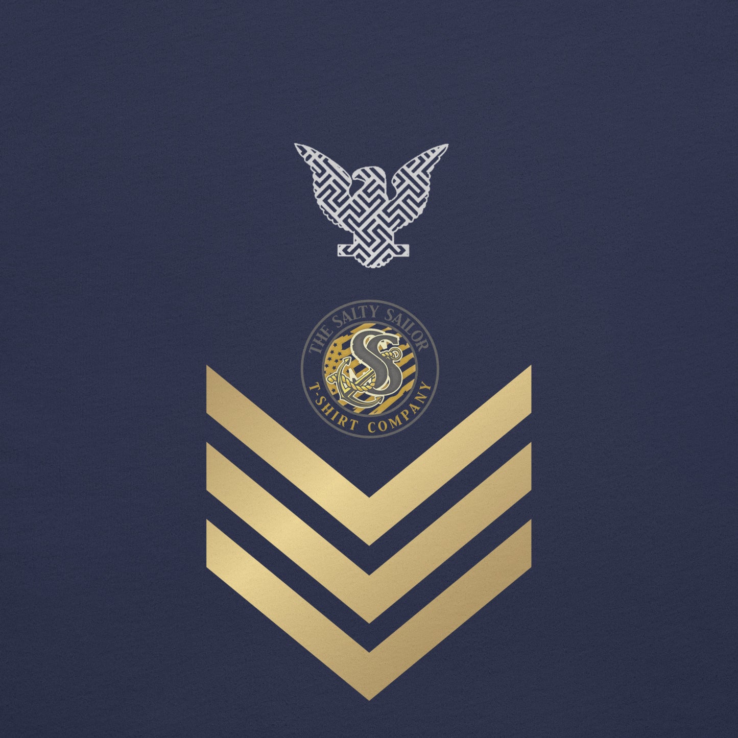 US Navy Petty Officer 1st Class with Gold Chevrons Tribute Tee