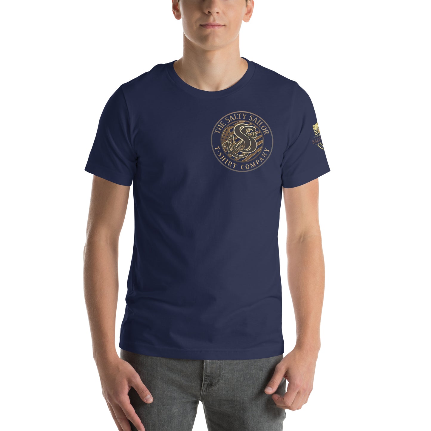 Rub Some Salt In It T-Shirt | Salty Sailor Nautical Tee | Navy Veteran Shirt | Anchor Tattoo Graphic Tee | Beachwear for Sailors