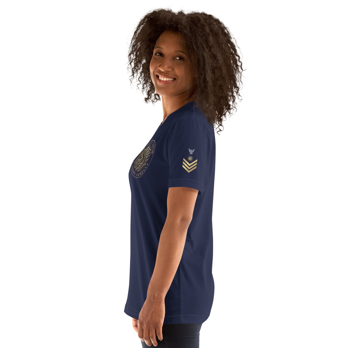 US Navy Petty Officer 1st Class with Gold Chevrons Tribute Tee