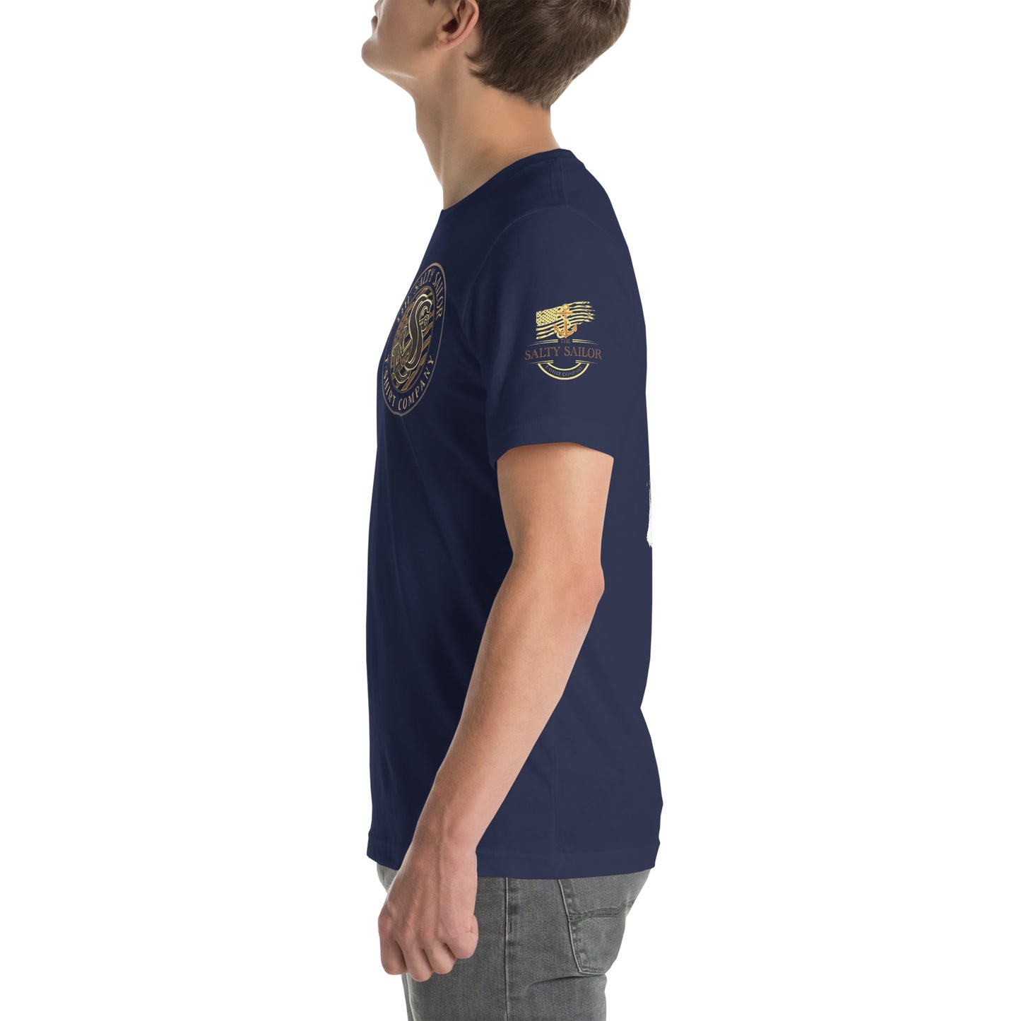 Rub Some Salt In It T-Shirt | Salty Sailor Nautical Tee | Navy Veteran Shirt | Anchor Tattoo Graphic Tee | Beachwear for Sailors