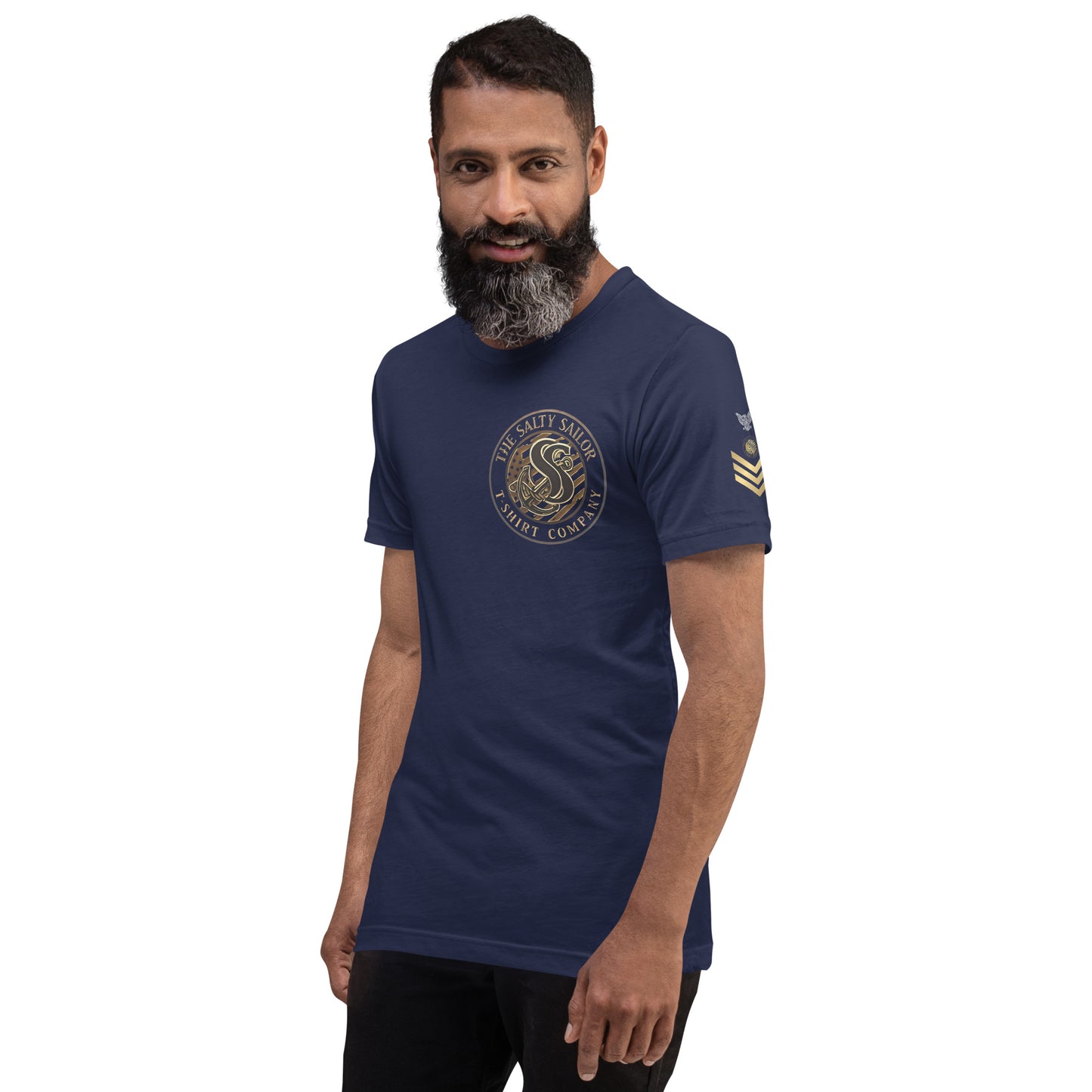 US Navy Petty Officer 1st Class with Gold Chevrons Tribute Tee