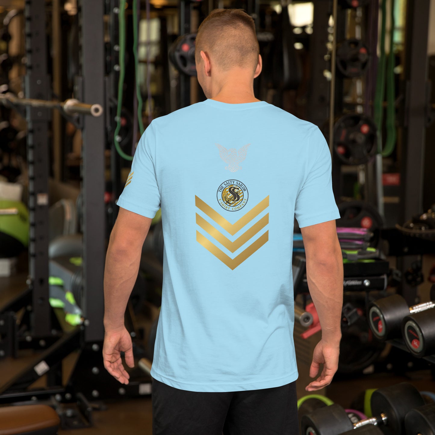 US Navy Petty Officer 1st Class with Gold Chevrons Tribute Tee