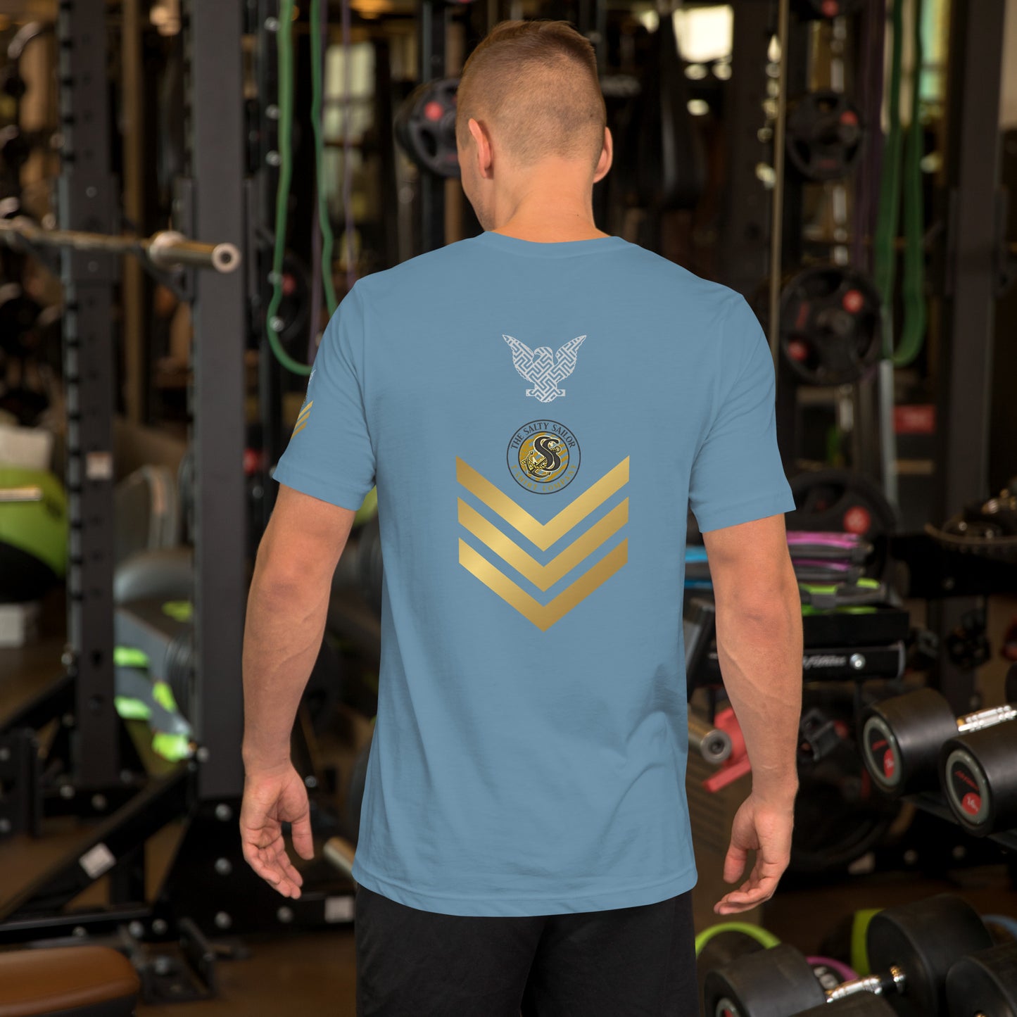 US Navy Petty Officer 1st Class with Gold Chevrons Tribute Tee