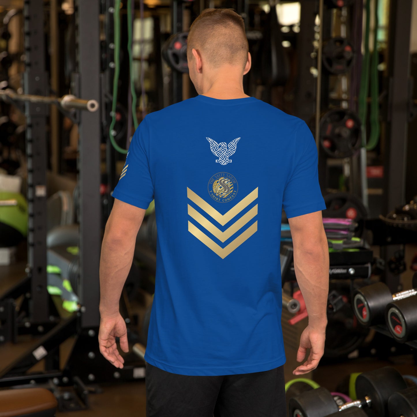 US Navy Petty Officer 1st Class with Gold Chevrons Tribute Tee