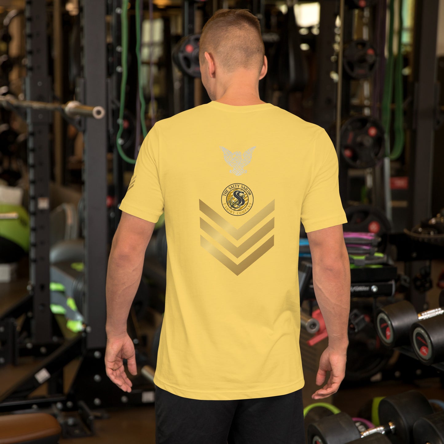 US Navy Petty Officer 1st Class with Gold Chevrons Tribute Tee