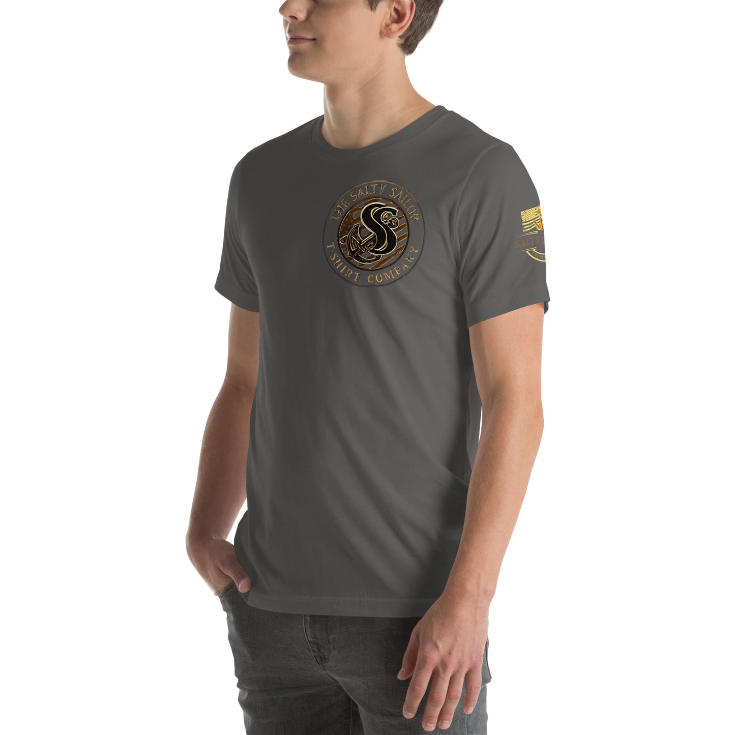 Rub Some Salt In It T-Shirt | Salty Sailor Nautical Tee | Navy Veteran Shirt | Anchor Tattoo Graphic Tee | Beachwear for Sailors
